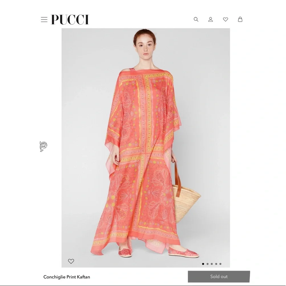 **SOLD** Emilio Pucci Kaftan, NWT, One Size - Picture 2 of 9